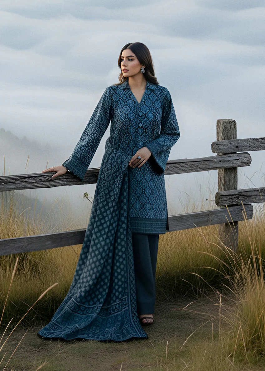 Chandni Bagh - 3 Pc (WU3PPBS25SO8S1) - Image 4