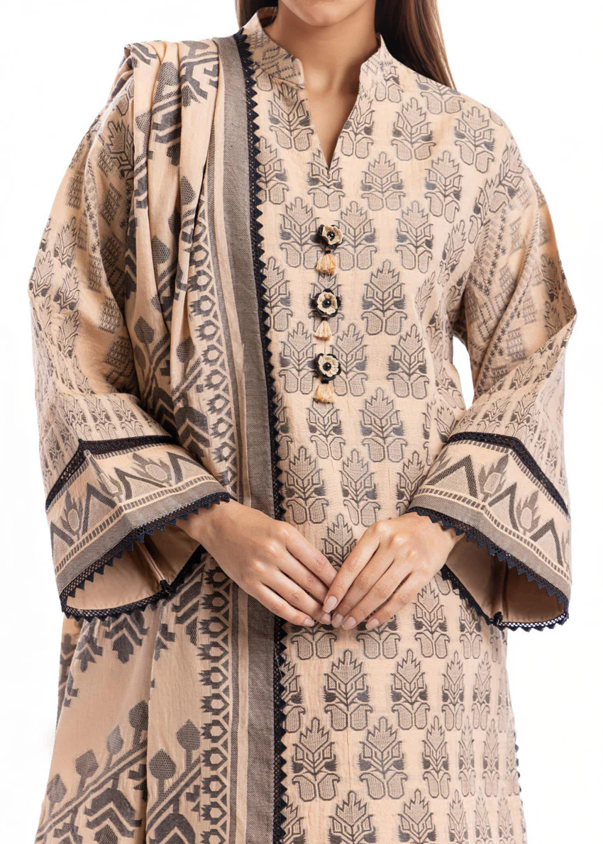 L-Brown-Jacquard-3 Piece (WU3PSBS26K2M1) - Image 4