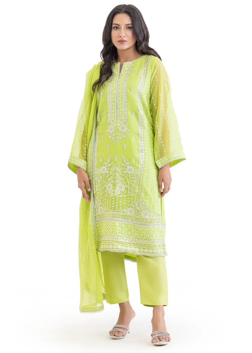 Green-Chiffon-3 Piece (WU3PSLS25AF3P) - Image 5