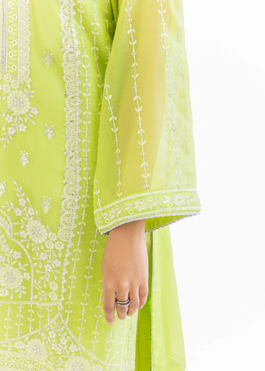 Green-Chiffon-3 Piece (WU3PSLS25AF3P) - Image 9