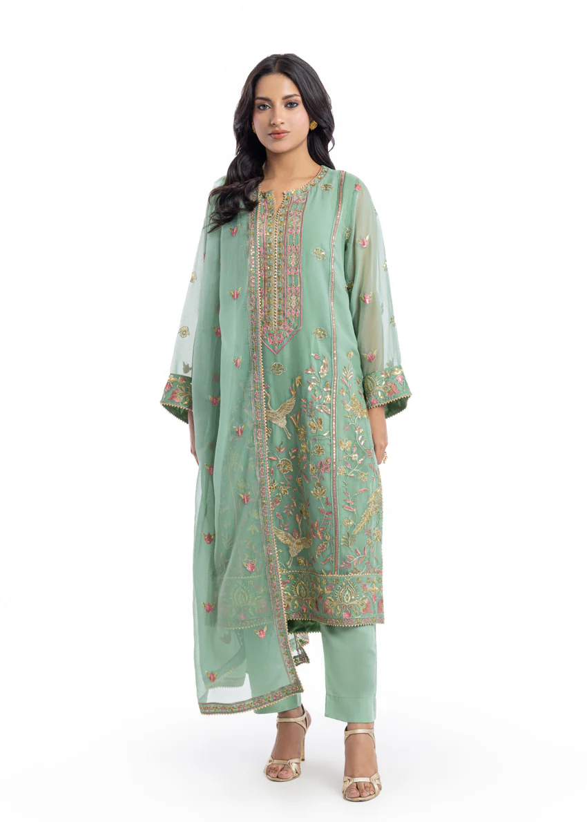 Sage-Chiffon-3 Piece (WU3PSLS25AF9P) - Image 3