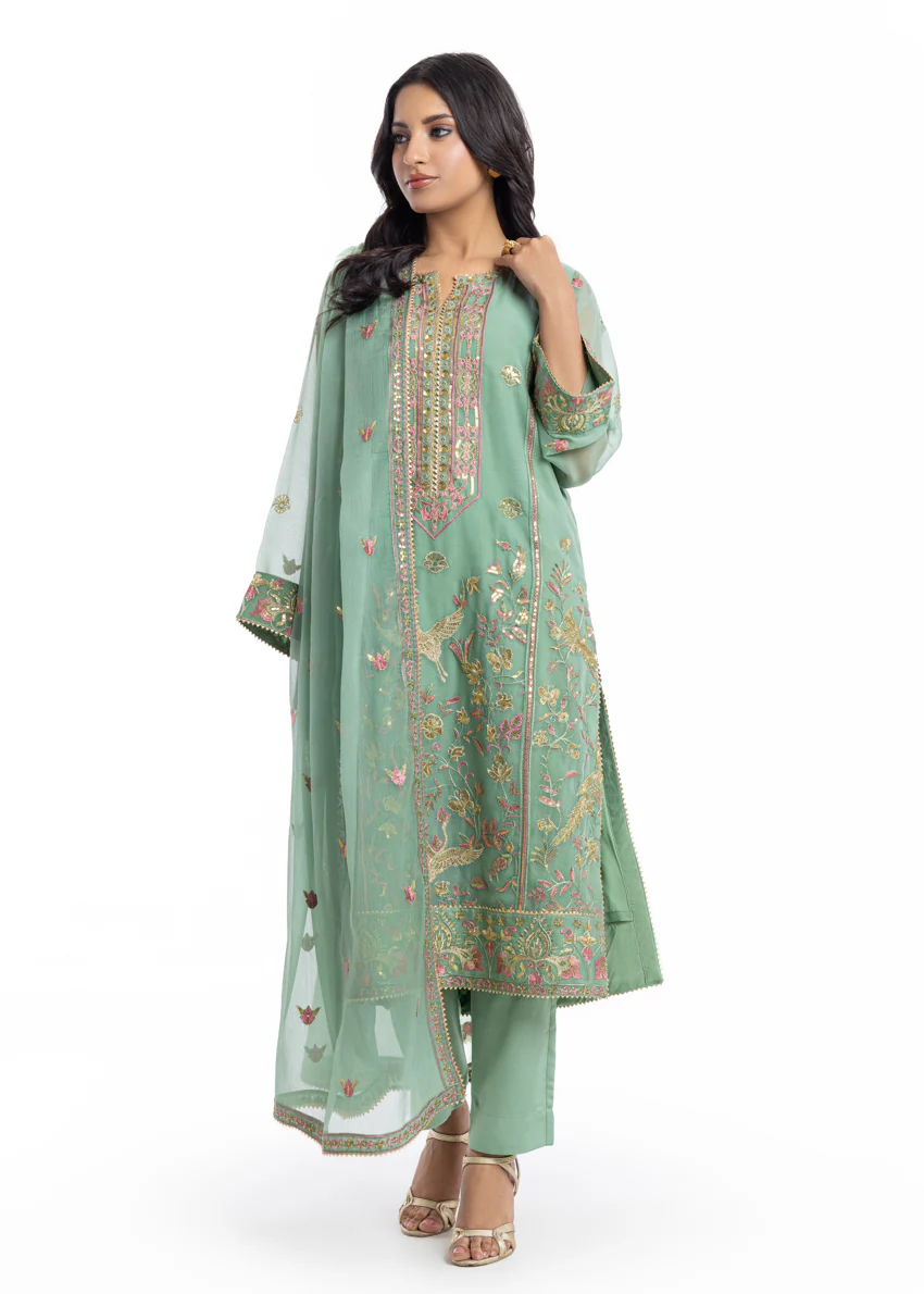 Sage-Chiffon-3 Piece (WU3PSLS25AF9P) - Image 5