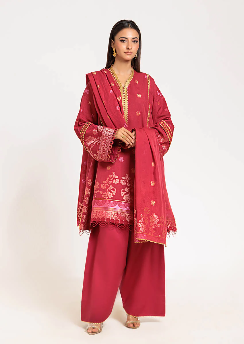 Red-Jacquard-3 Pc (WUS25J3007) - Image 4
