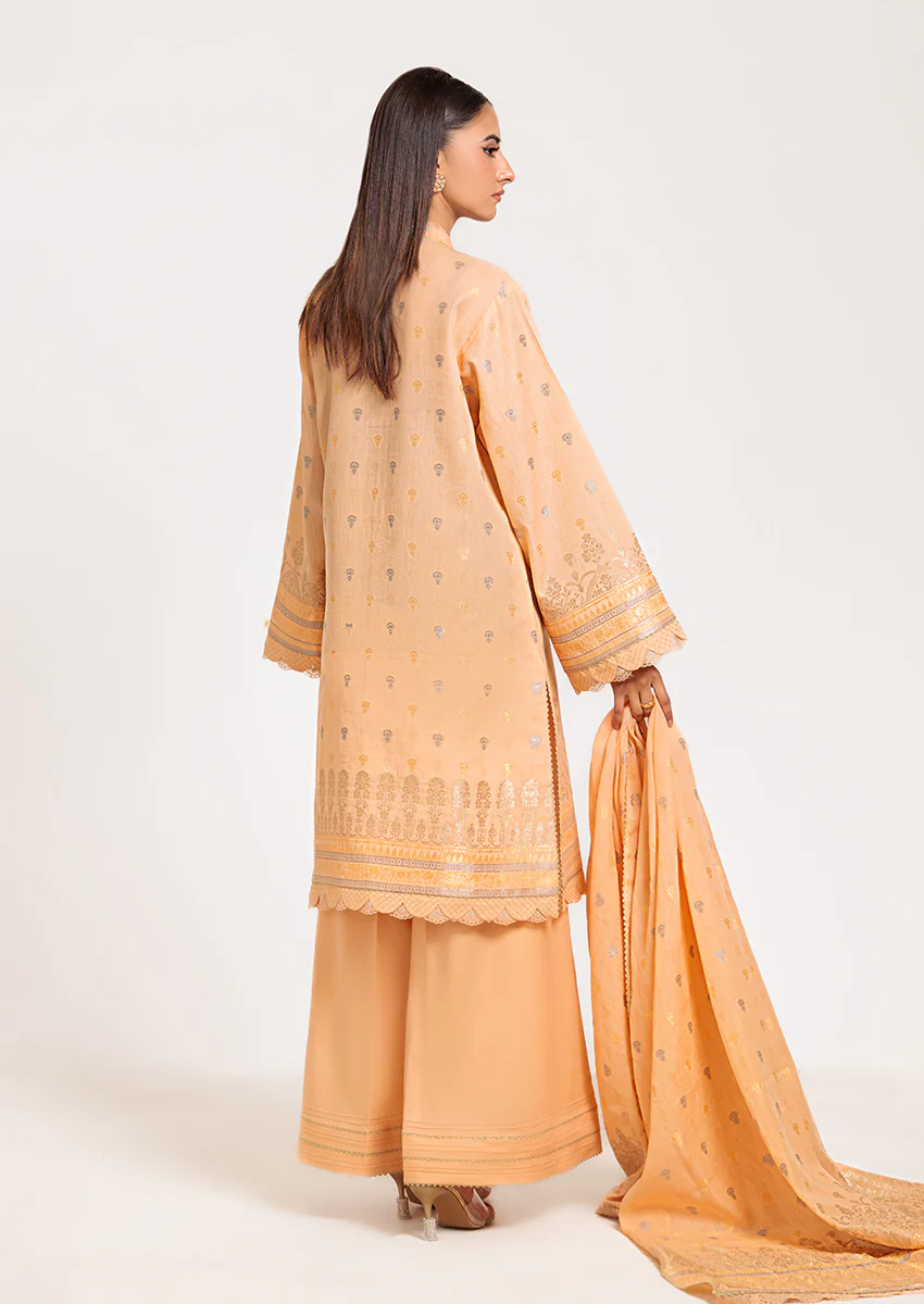 Peach-Jacquard-3 Pc (WUS25J3017) - Image 2