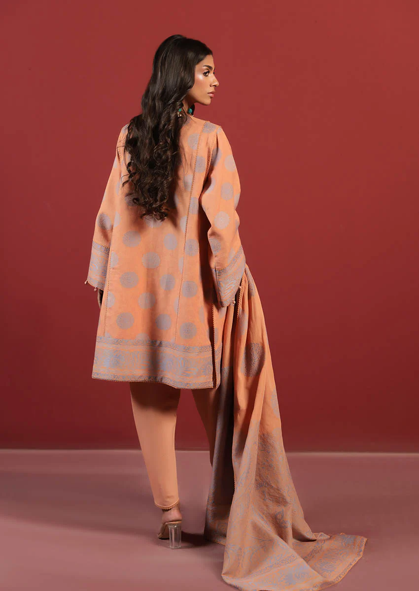 Orange-Jacquard-3 Pc (WUS25JD3029) - Image 2