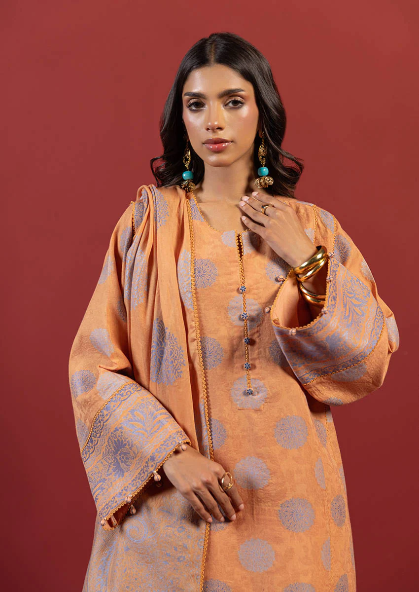 Orange-Jacquard-3 Pc (WUS25JD3029) - Image 4
