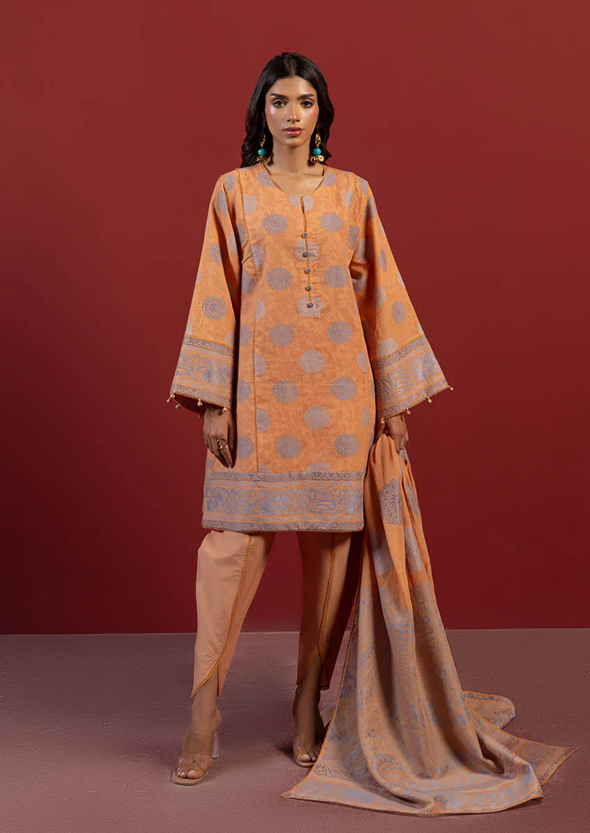 Orange-Jacquard-3 Pc (WUS25JD3029) - Image 5