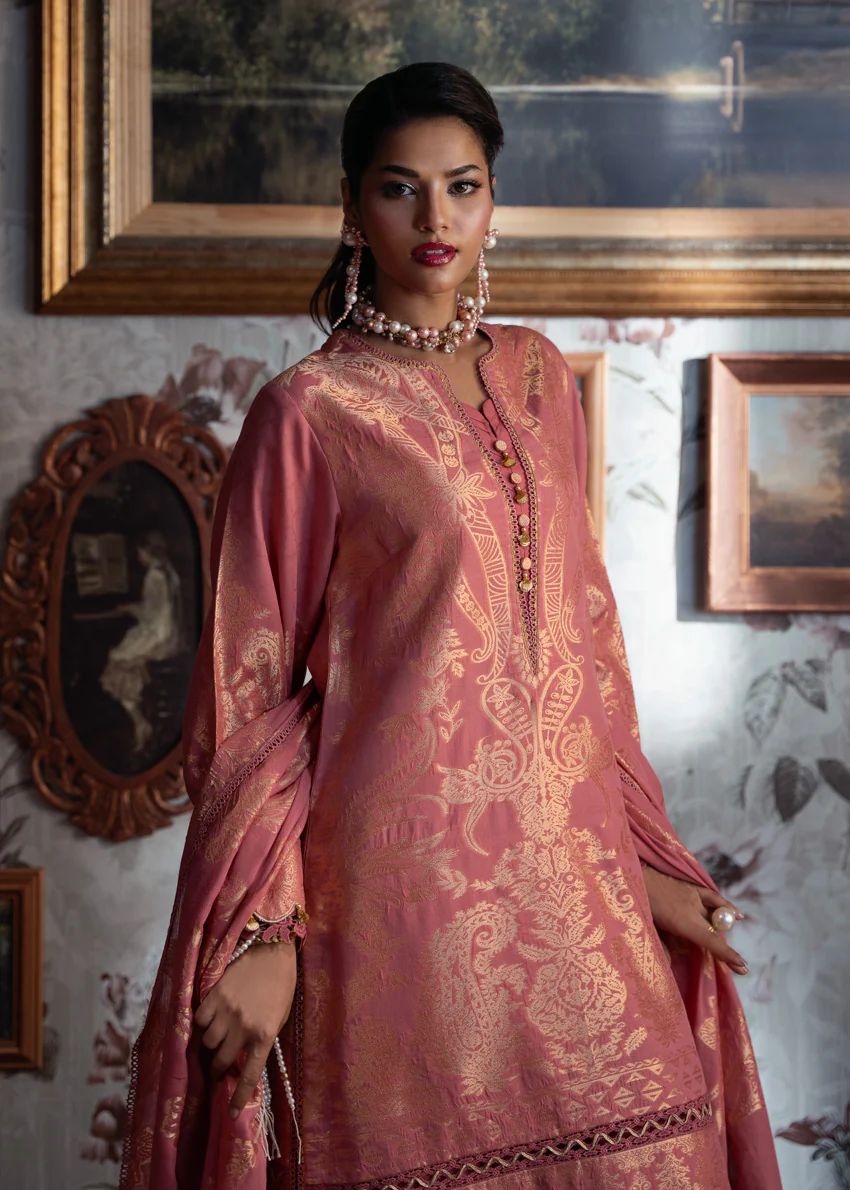 Pink-Jacquard-3 Pc (WUS25JD3059) - Image 3