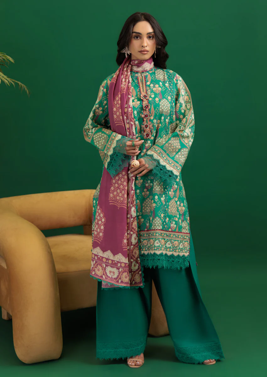 Mughal Artistry - 3 Pc (WUS25P3135) - Image 4