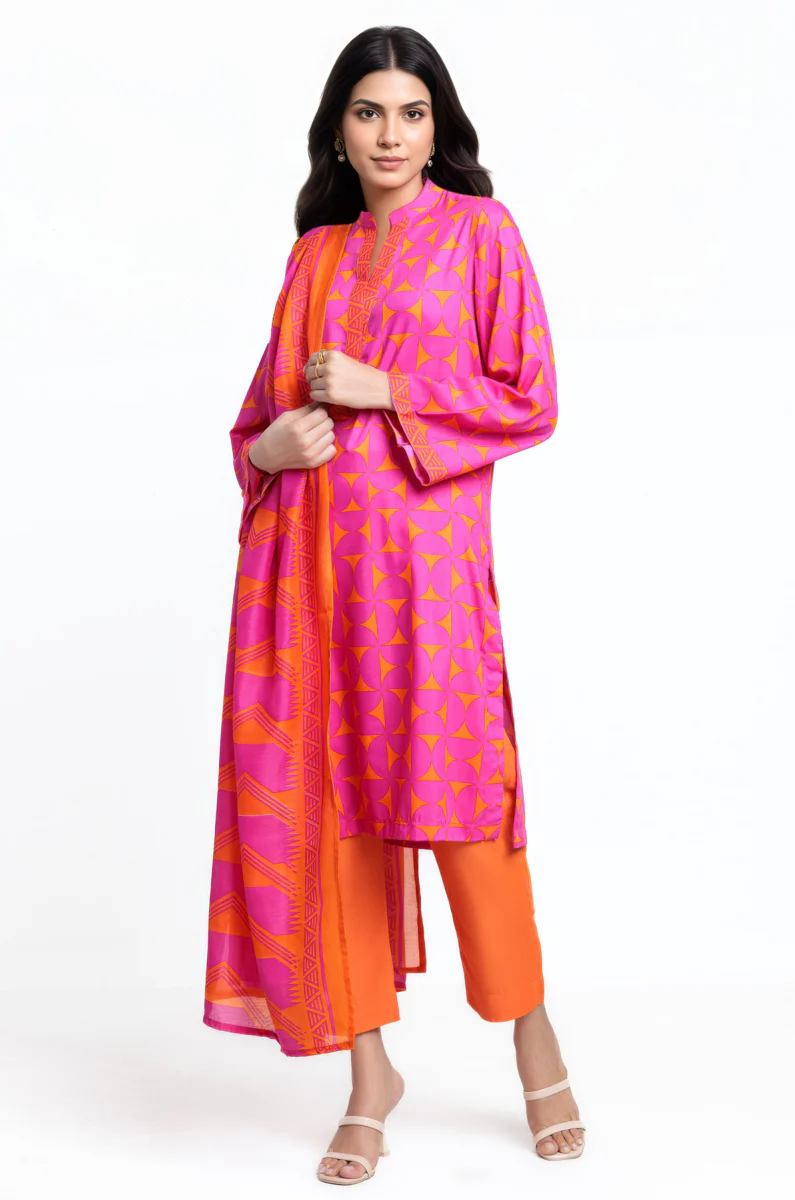 Orange- Cotton-3 Piece (WUS25P3363P) - Image 4
