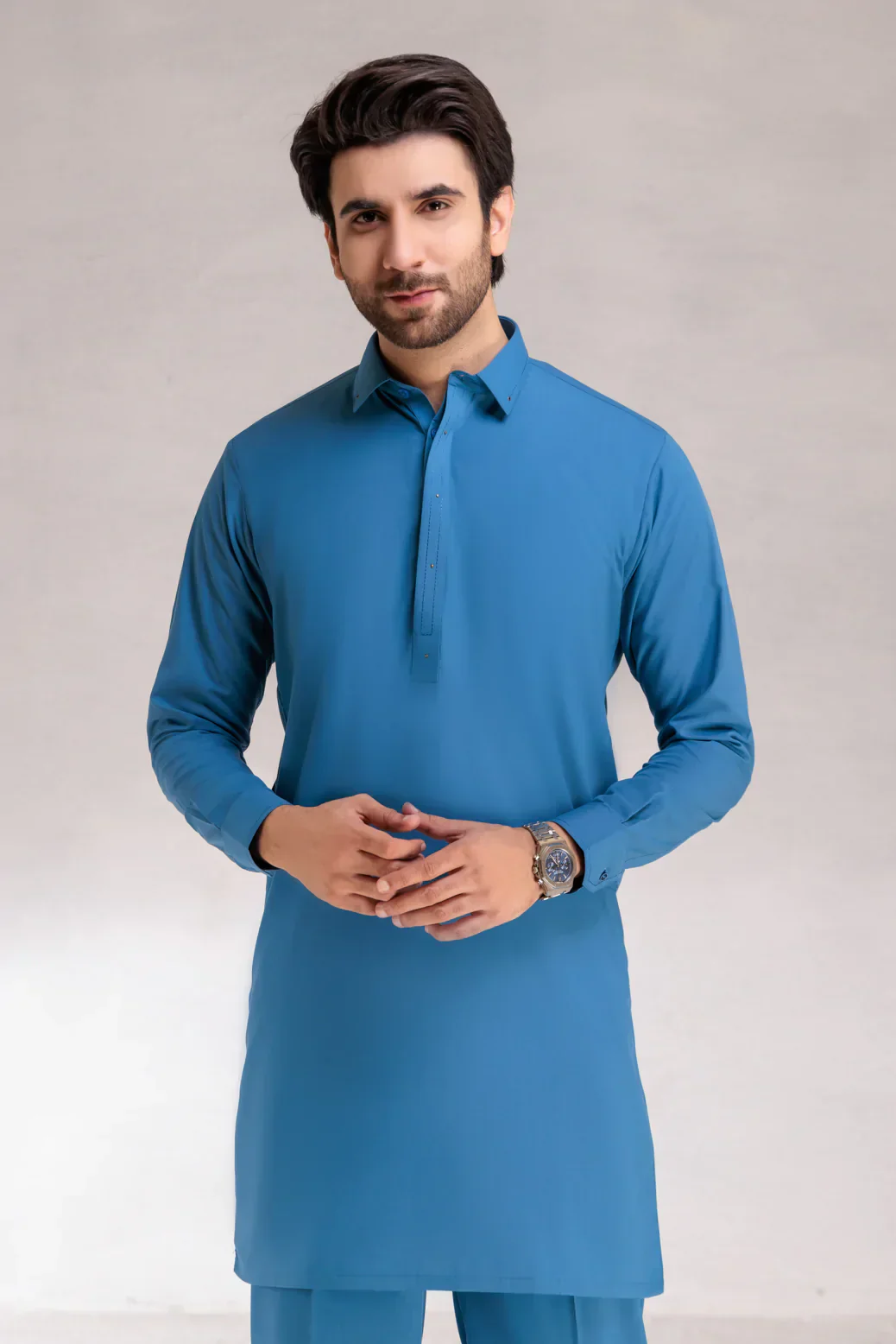YALE-BLENDED-KURTA PAJAMA/TROUSER  (KSS23-002) - Image 2
