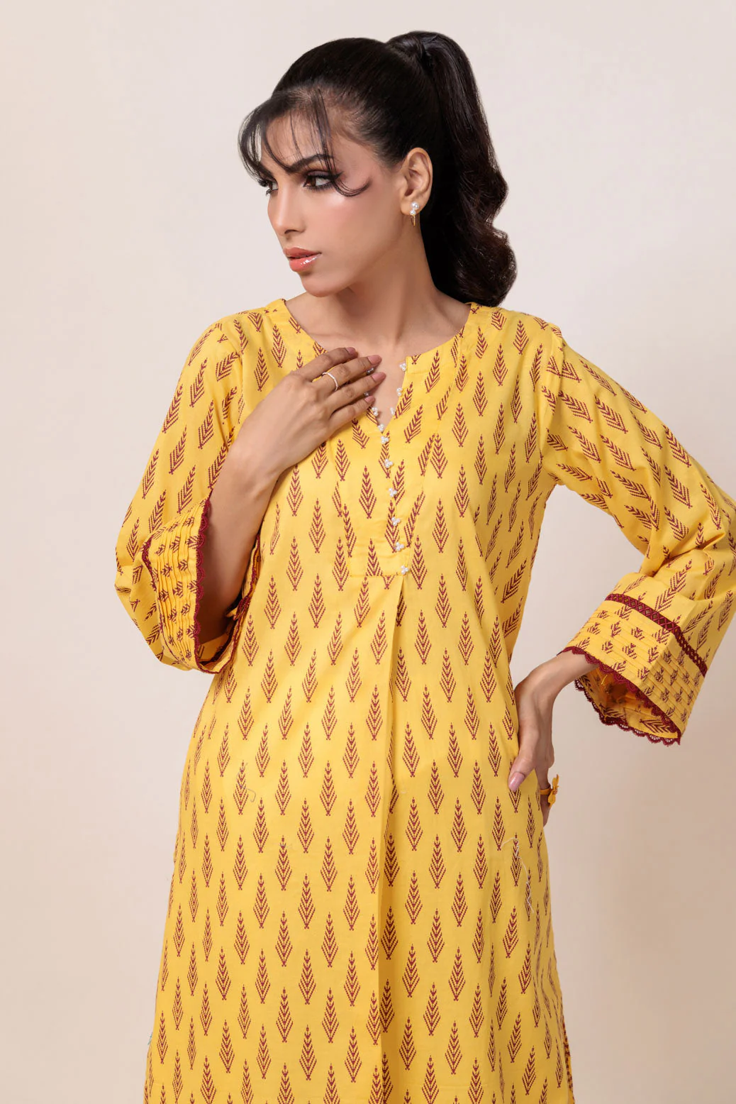 YELLOW-CAMBRIC-1 PIECE (PWS1241P04) - Image 4