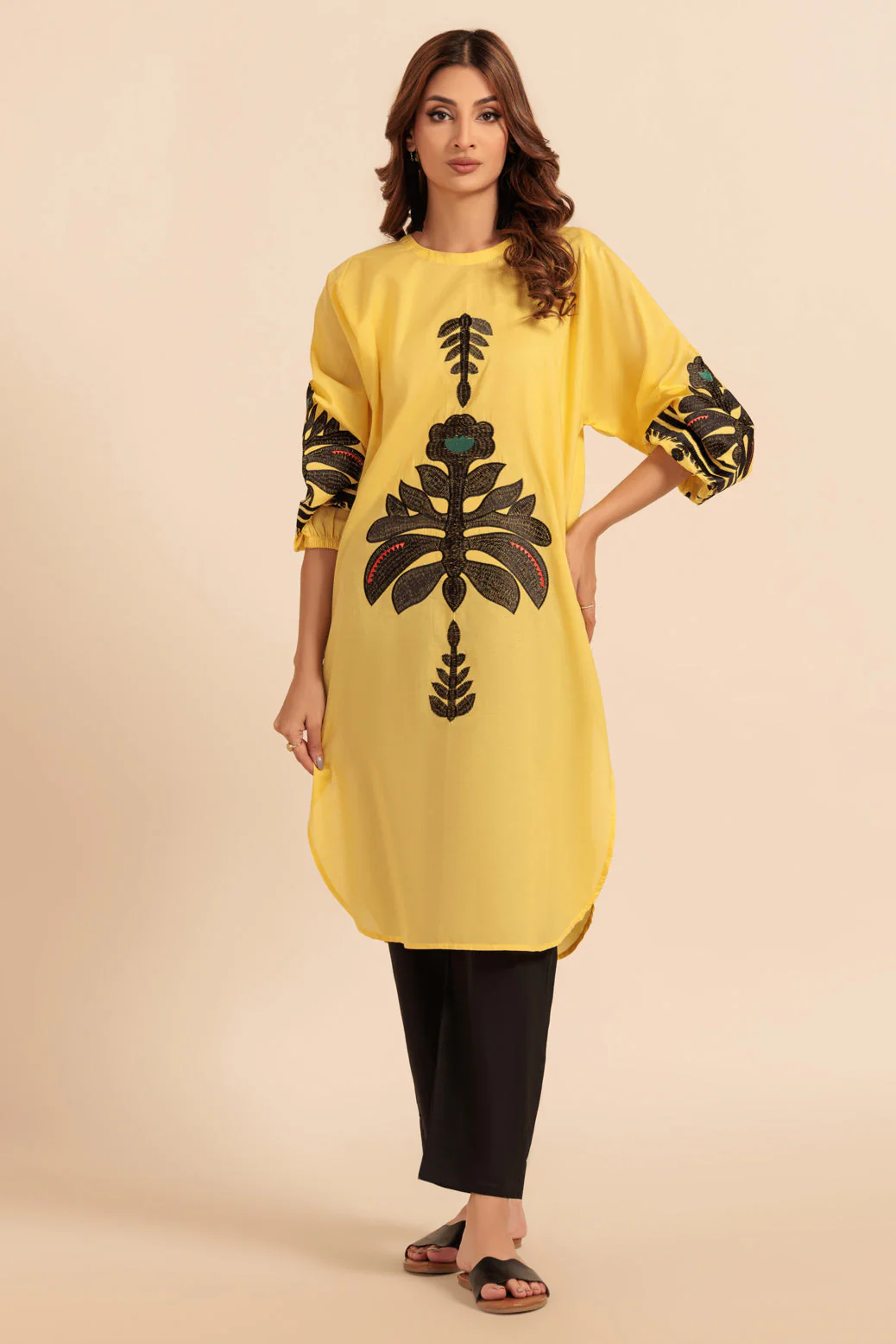 YELLOW-CAMBRIC-2 PIECE (BS7242P22) - Image 2