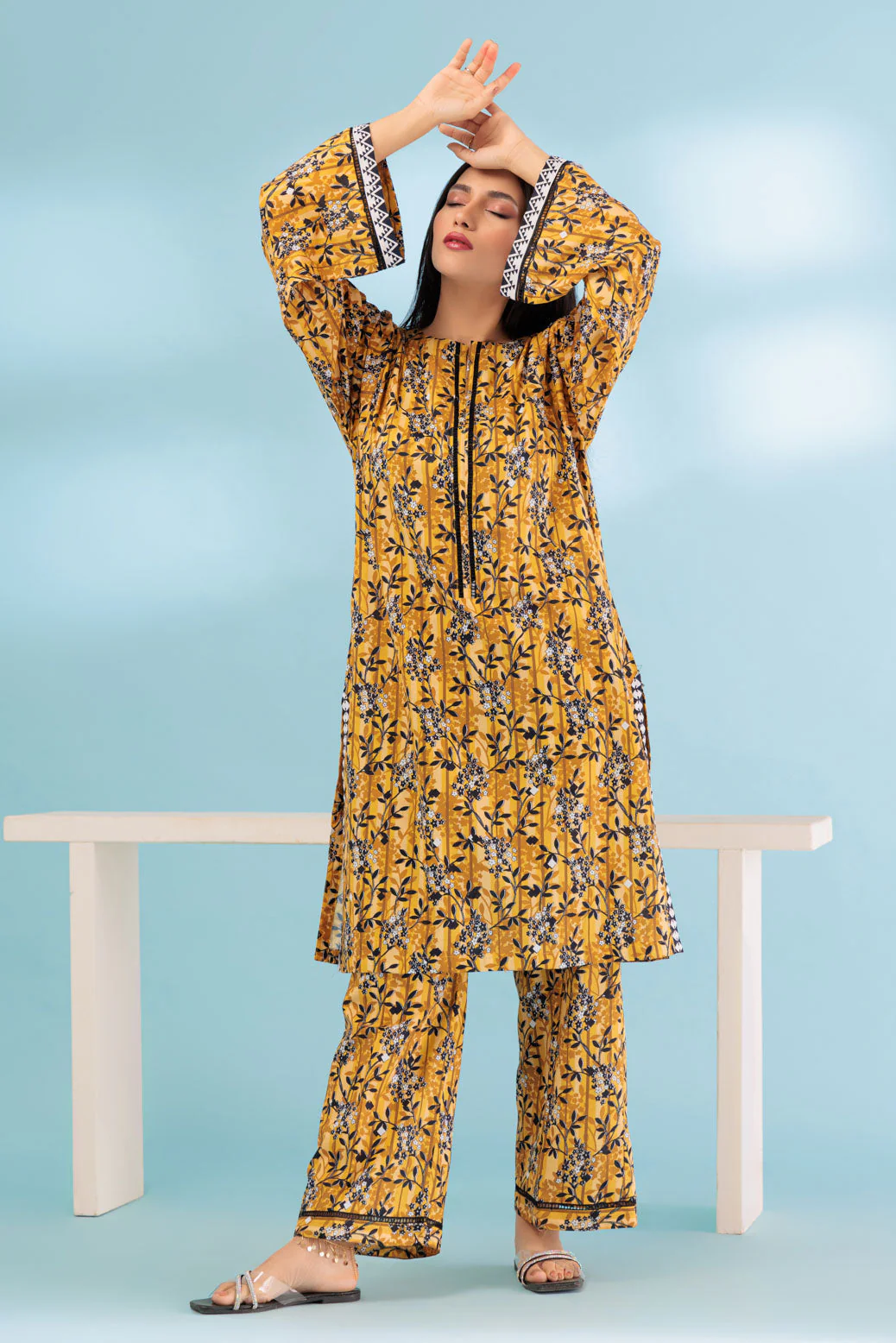 YELLOW-CAMBRIC-2 PIECE (BSAS232P28) - Image 2