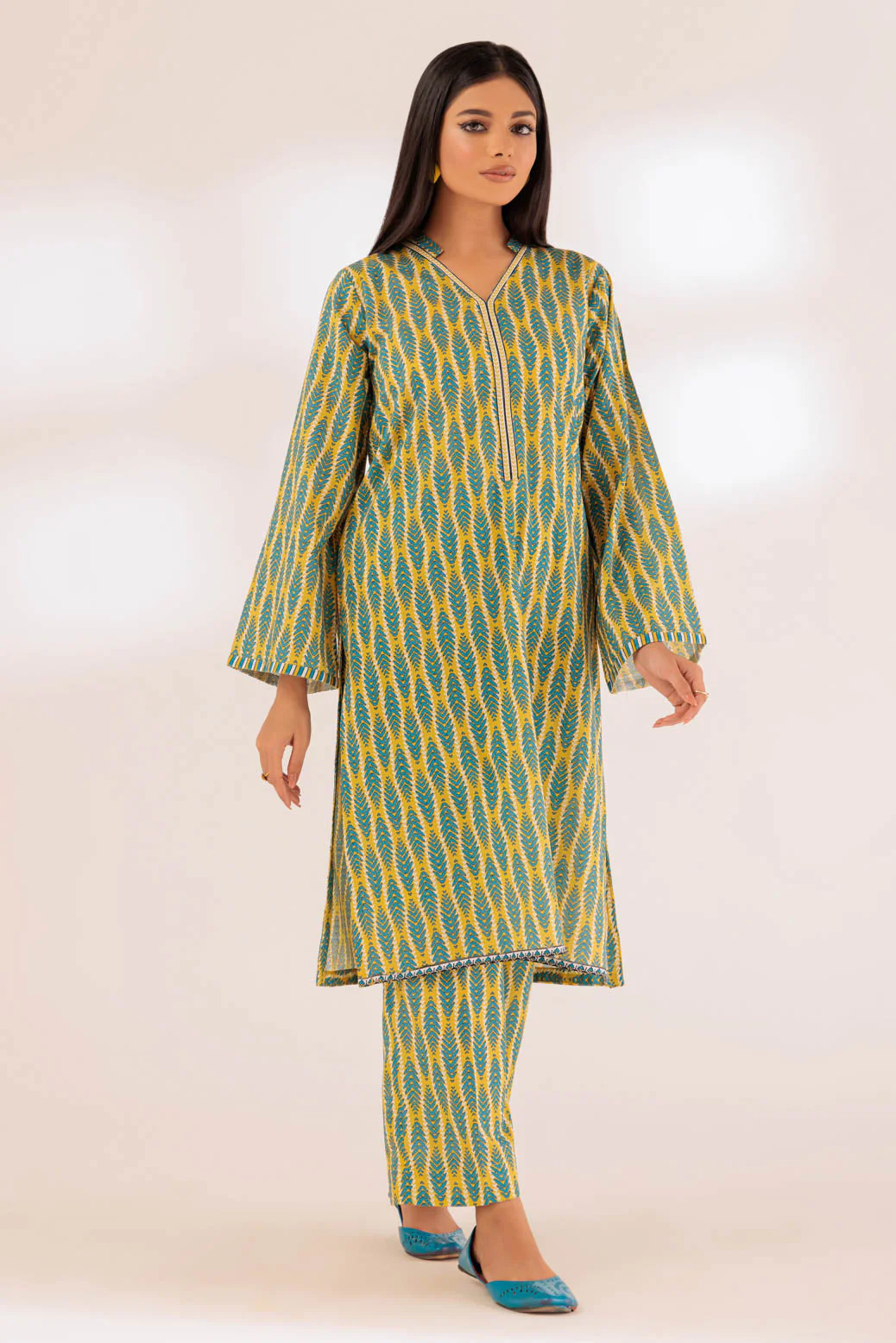 YELLOW-CAMBRIC-2 PIECE (BSAS232P29) - Image 3