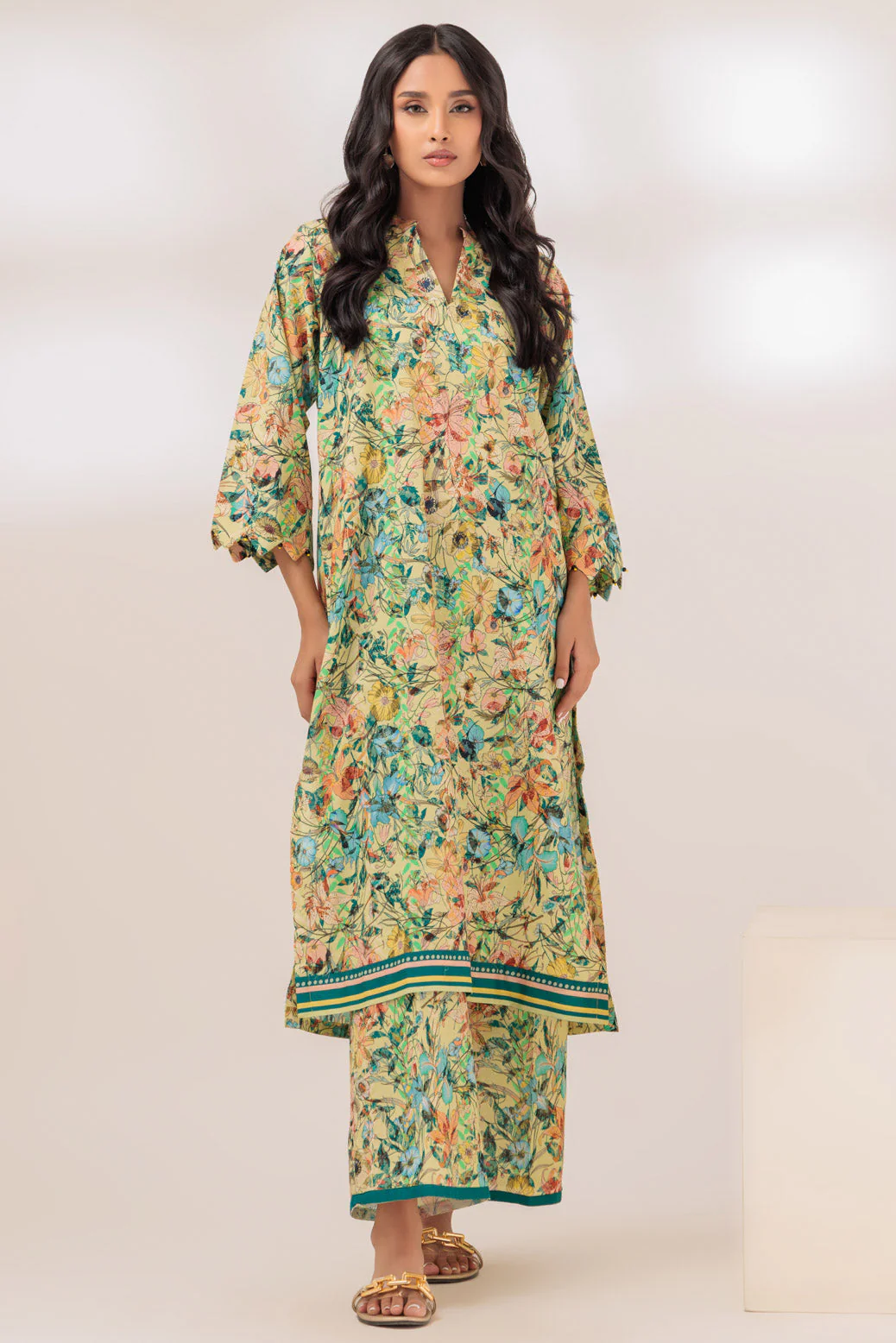 YELLOW-CAMBRIC-2 PIECE (PWS3232P13) - Image 3