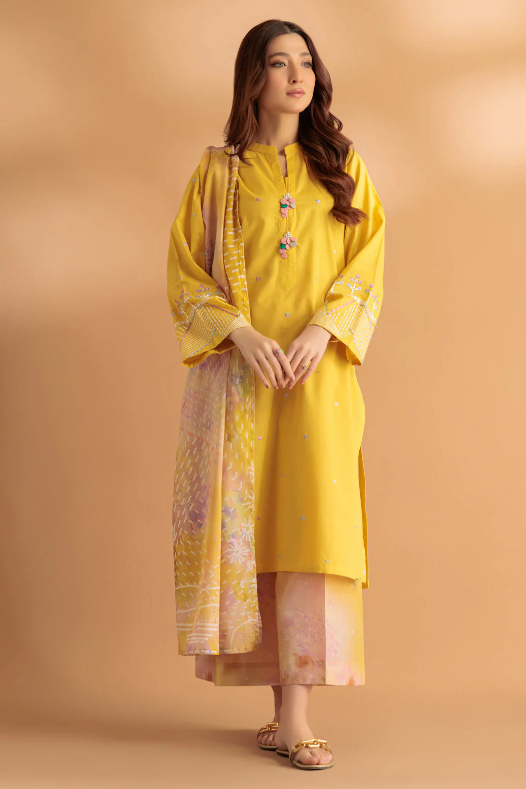 YELLOW-CAMBRIC-3 PIECE (1S24B3P100) - Image 2