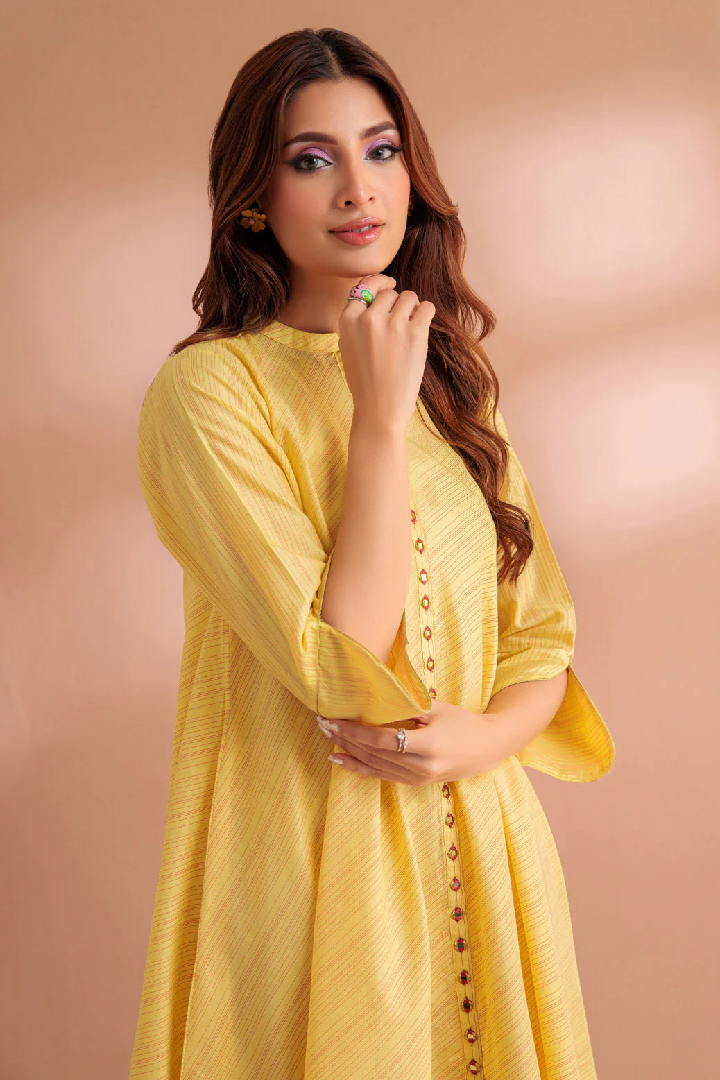 YELLOW-COTTON-2 PIECE (SRLS232P27) - Image 2