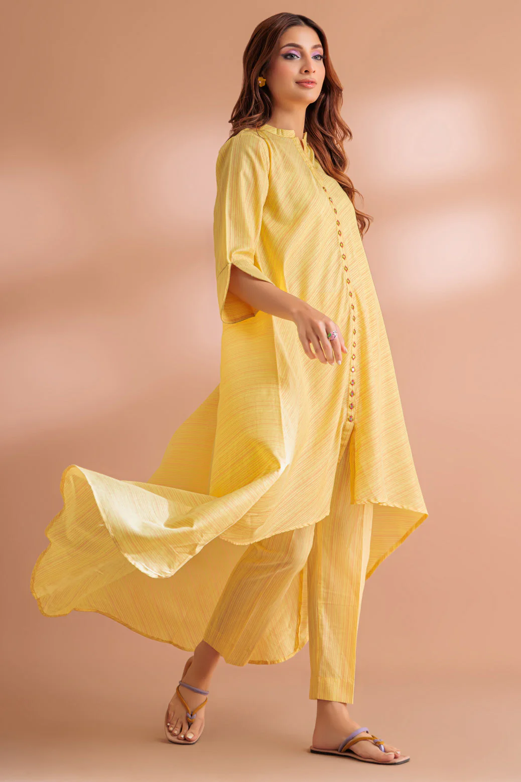YELLOW-COTTON-2 PIECE (SRLS232P27) - Image 3