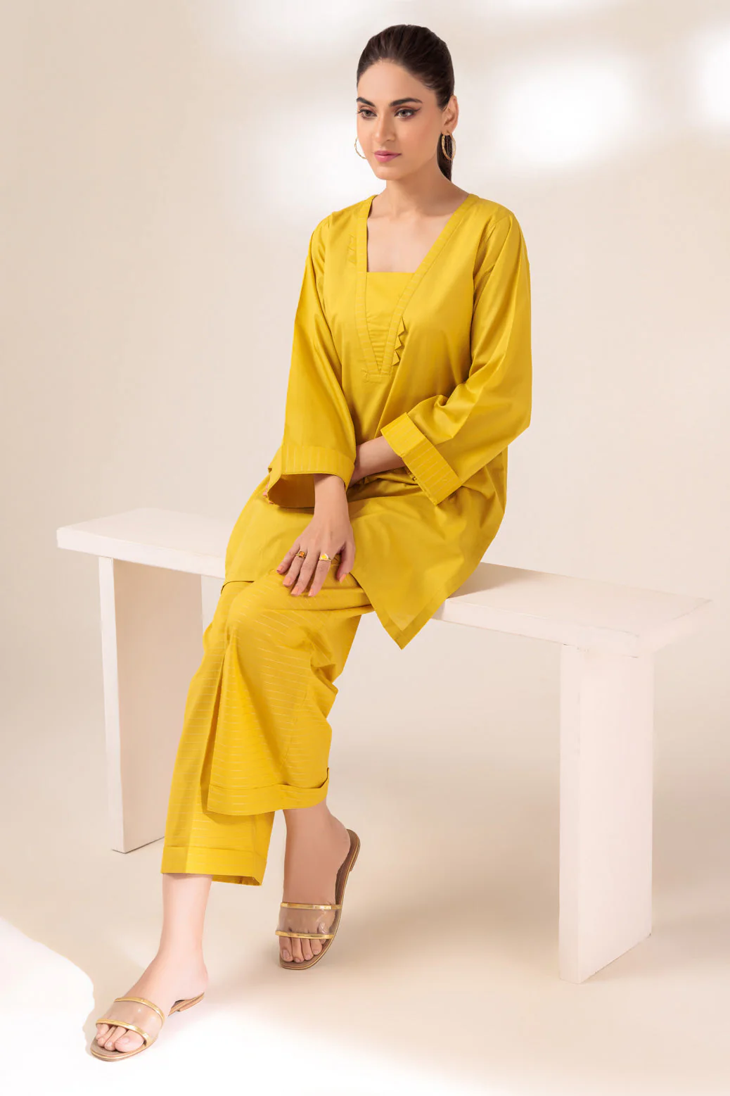 YELLOW-DOBBY-2 PIECE (SSS232P27) - Image 2