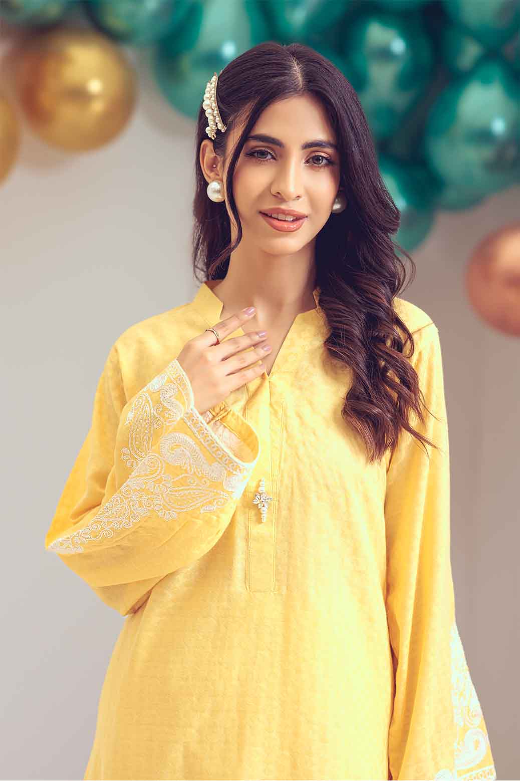 YELLOW-JACQUARD-2 PIECE (BSSS232P33) - Image 5