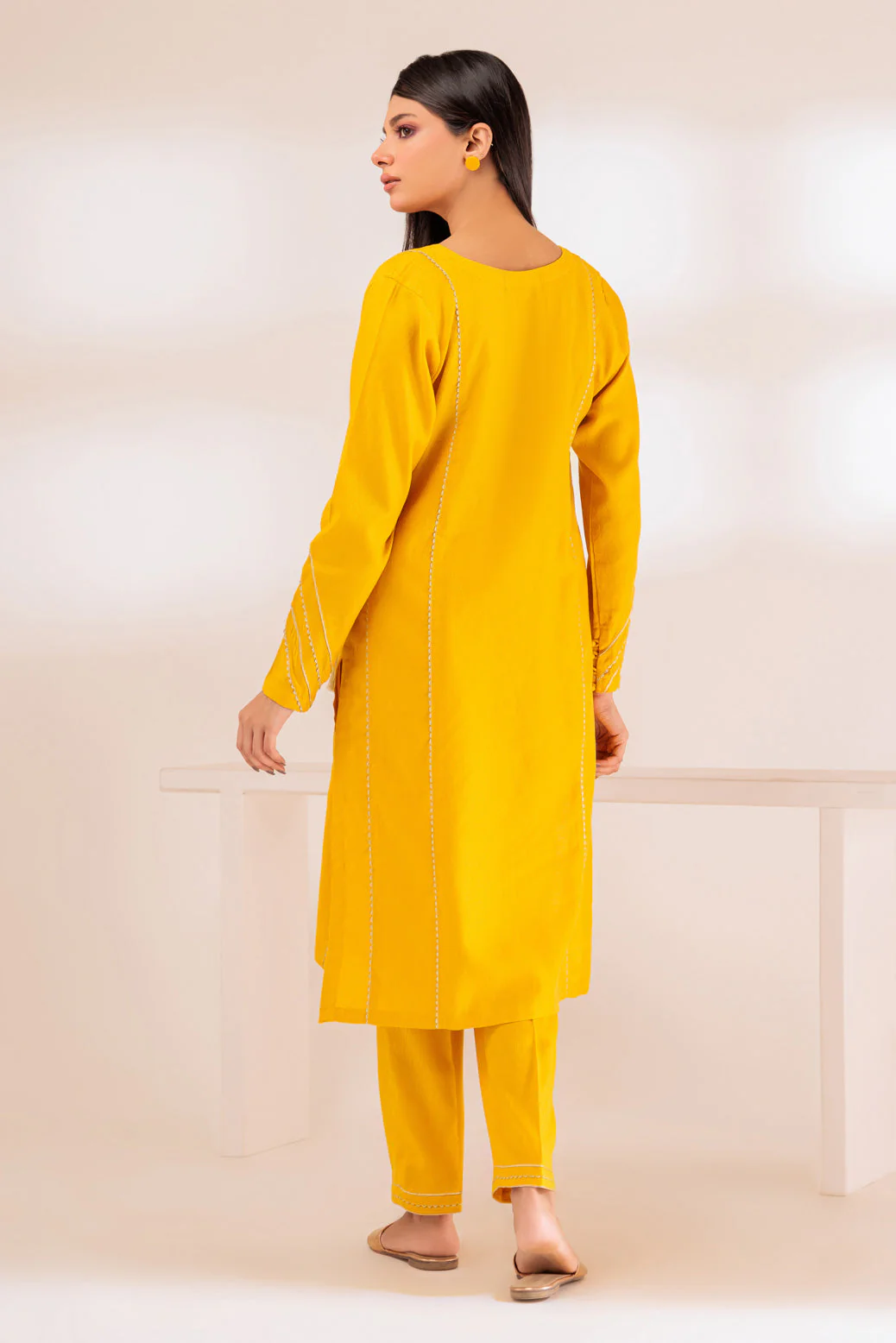 YELLOW-JACQUARD-2 PIECE (JSS232P03) - Image 5