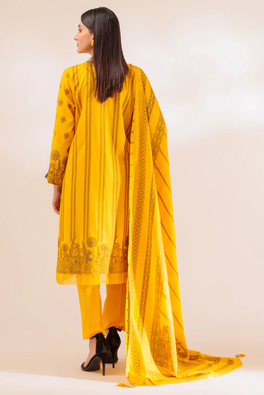 YELLOW-JACQUARD-3 PIECE (PWJ3233P07) - Image 4