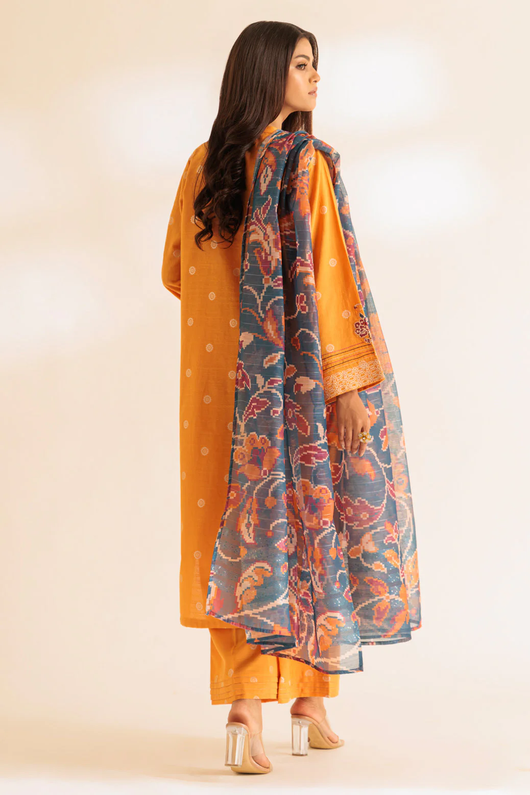 YELLOW-JACQUARD-3 PIECE (SS6243P04) - Image 5