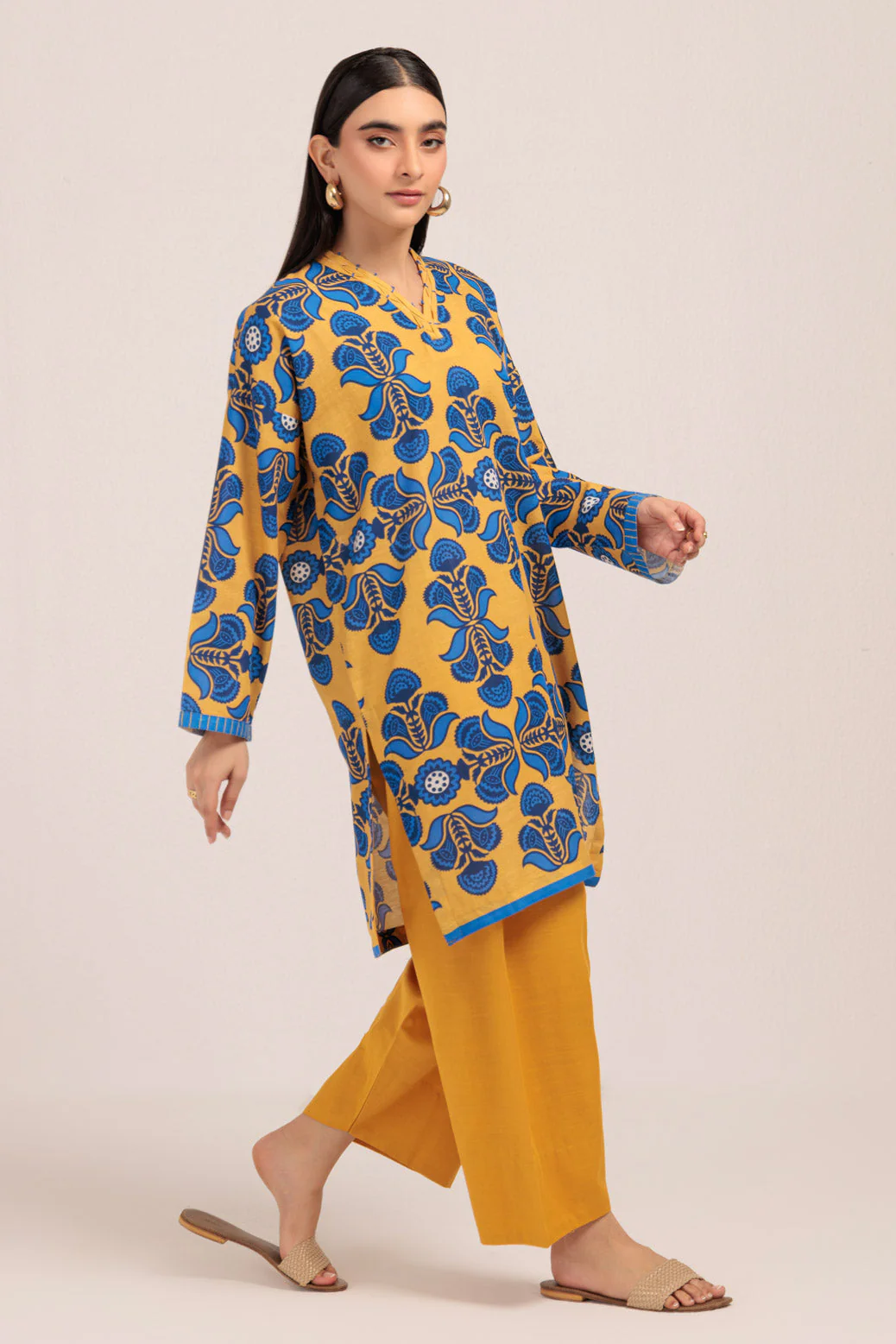 YELLOW-KHADDAR-2 PIECE (WS2242P04) - Image 5