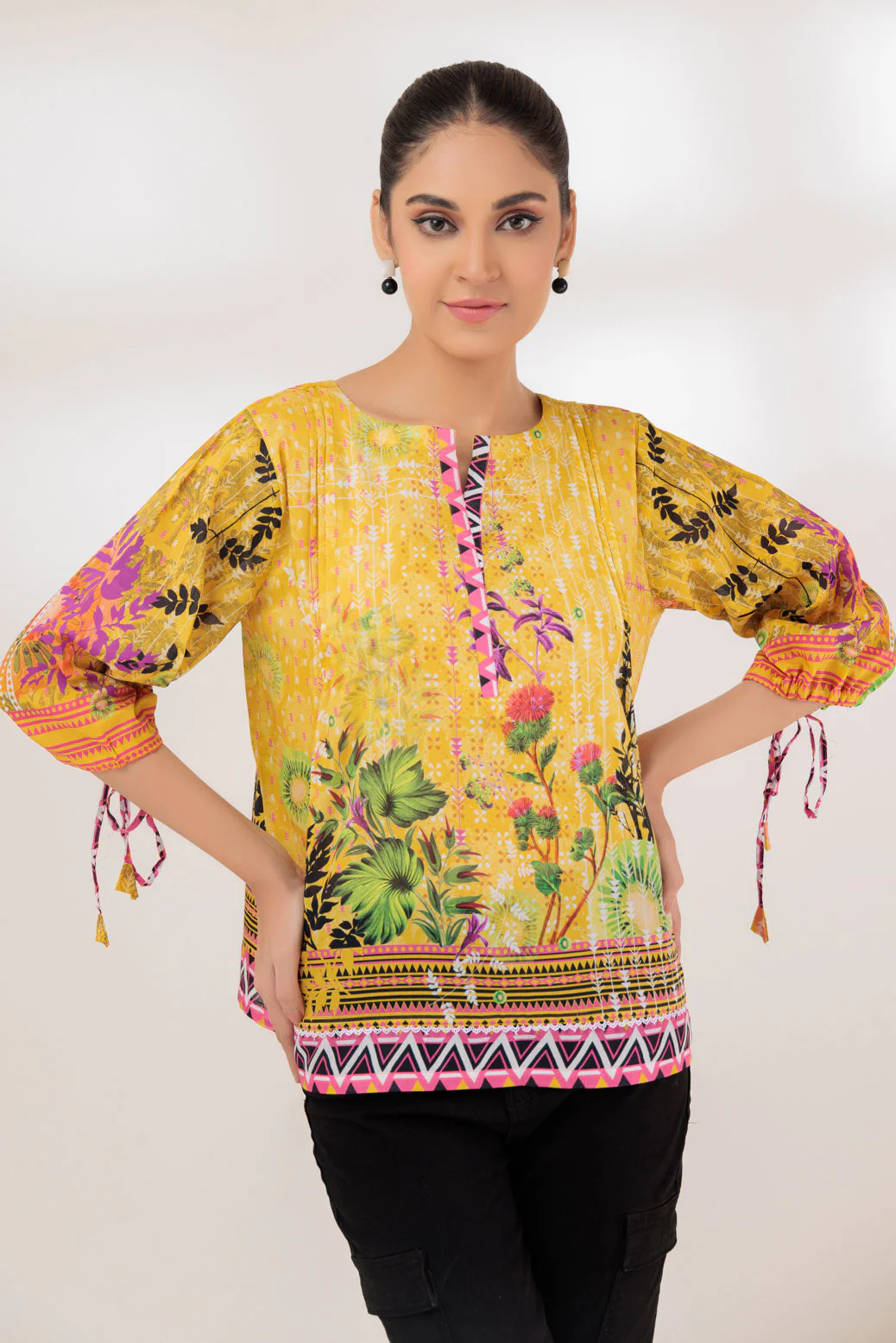 YELLOW-LAWN-1 PIECE (SAK231P36) - Image 2