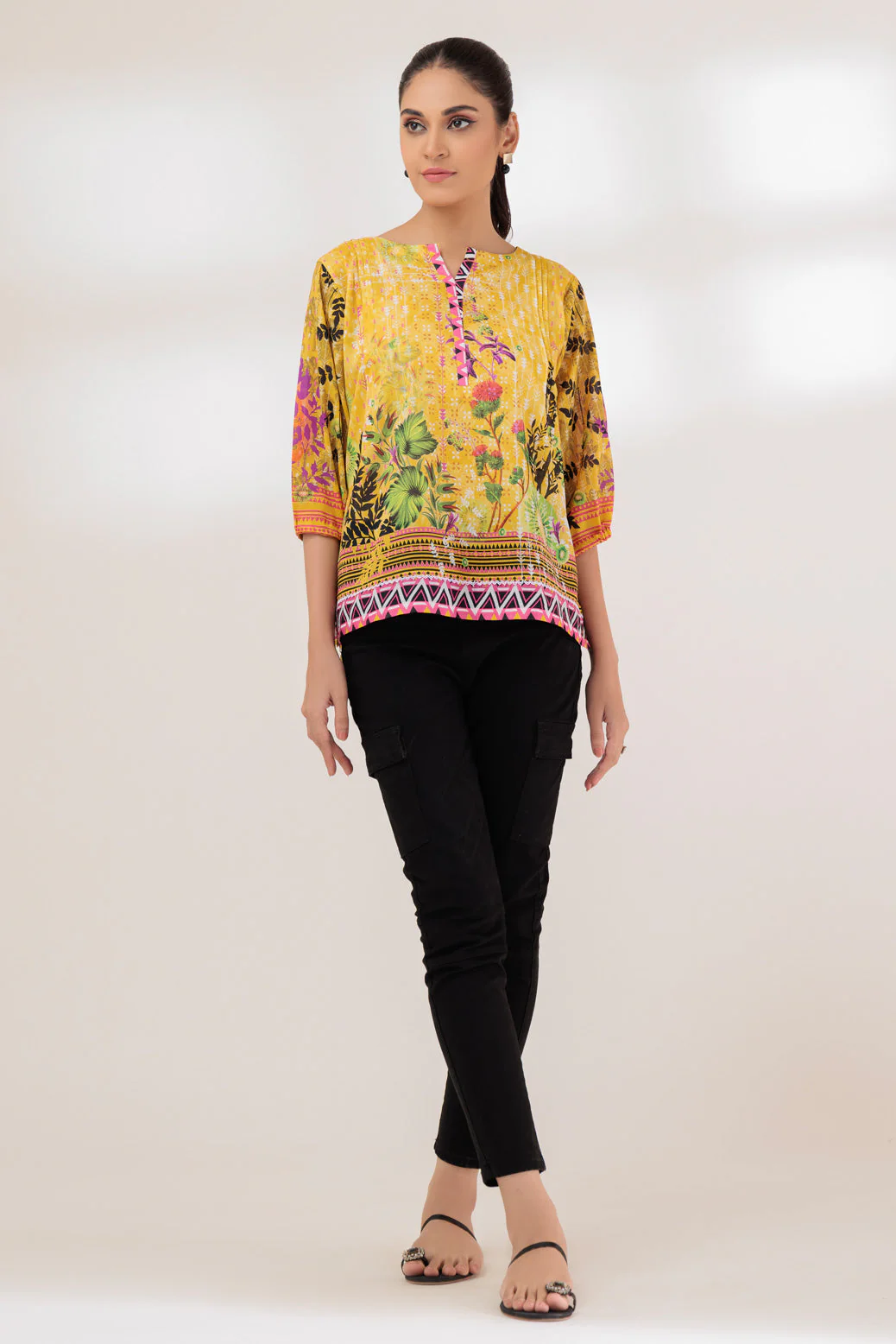 YELLOW-LAWN-1 PIECE (SAK231P36) - Image 3