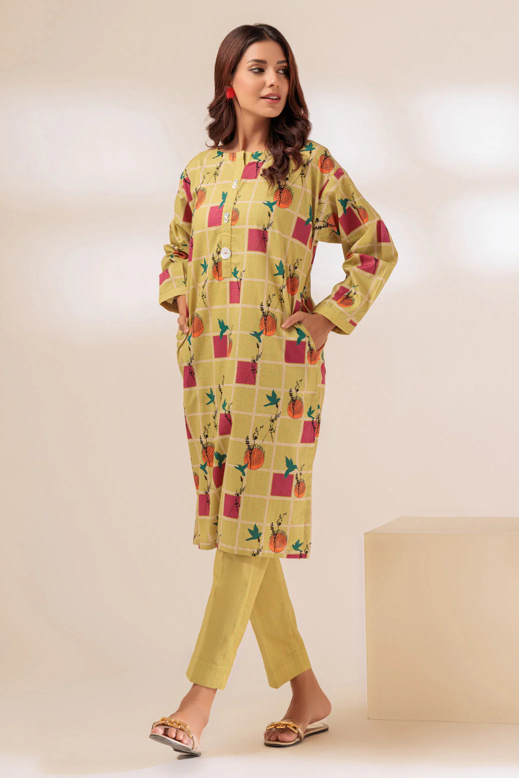 YELLOW-LAWN-2 PIECE (PWA6232P07) - Image 2