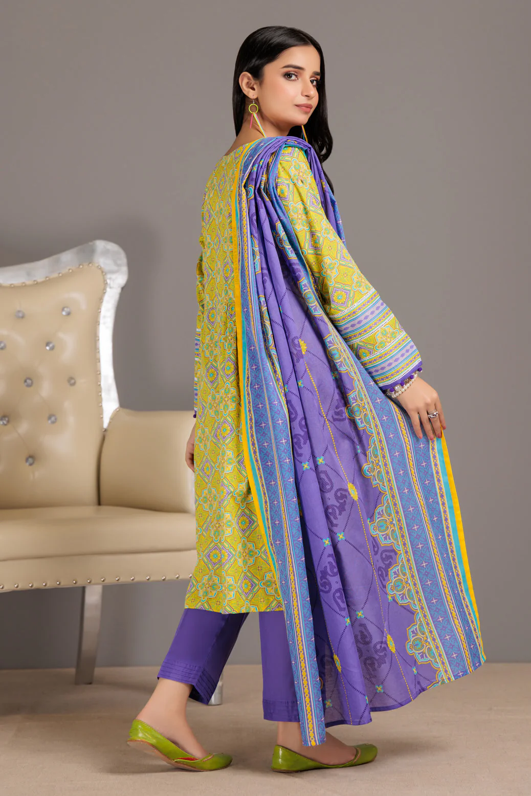 YELLOW-LAWN-3 PIECE (SAS233P46) - Image 4