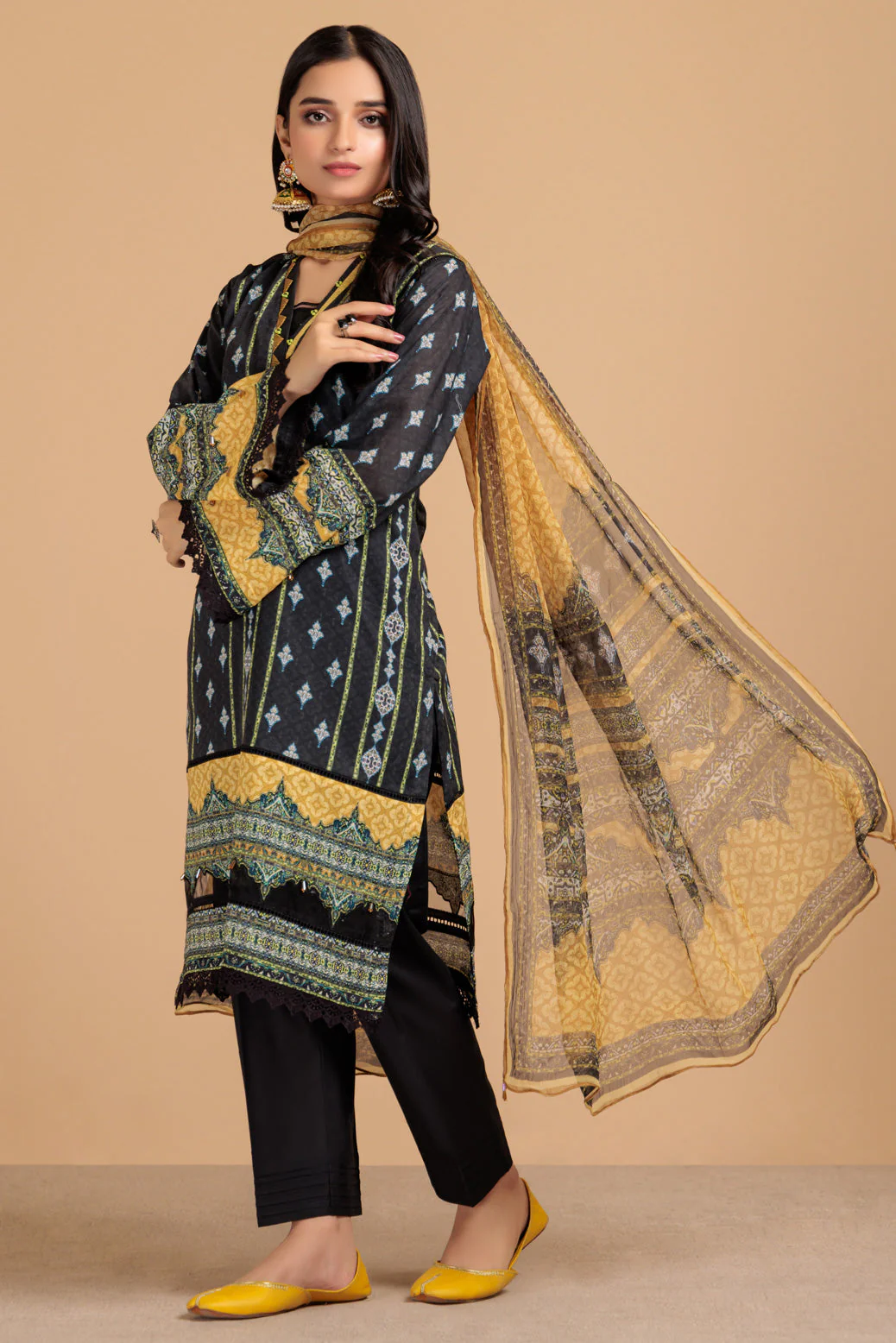 YELLOW-LAWN-3 PIECE (SAS233P48) - Image 2
