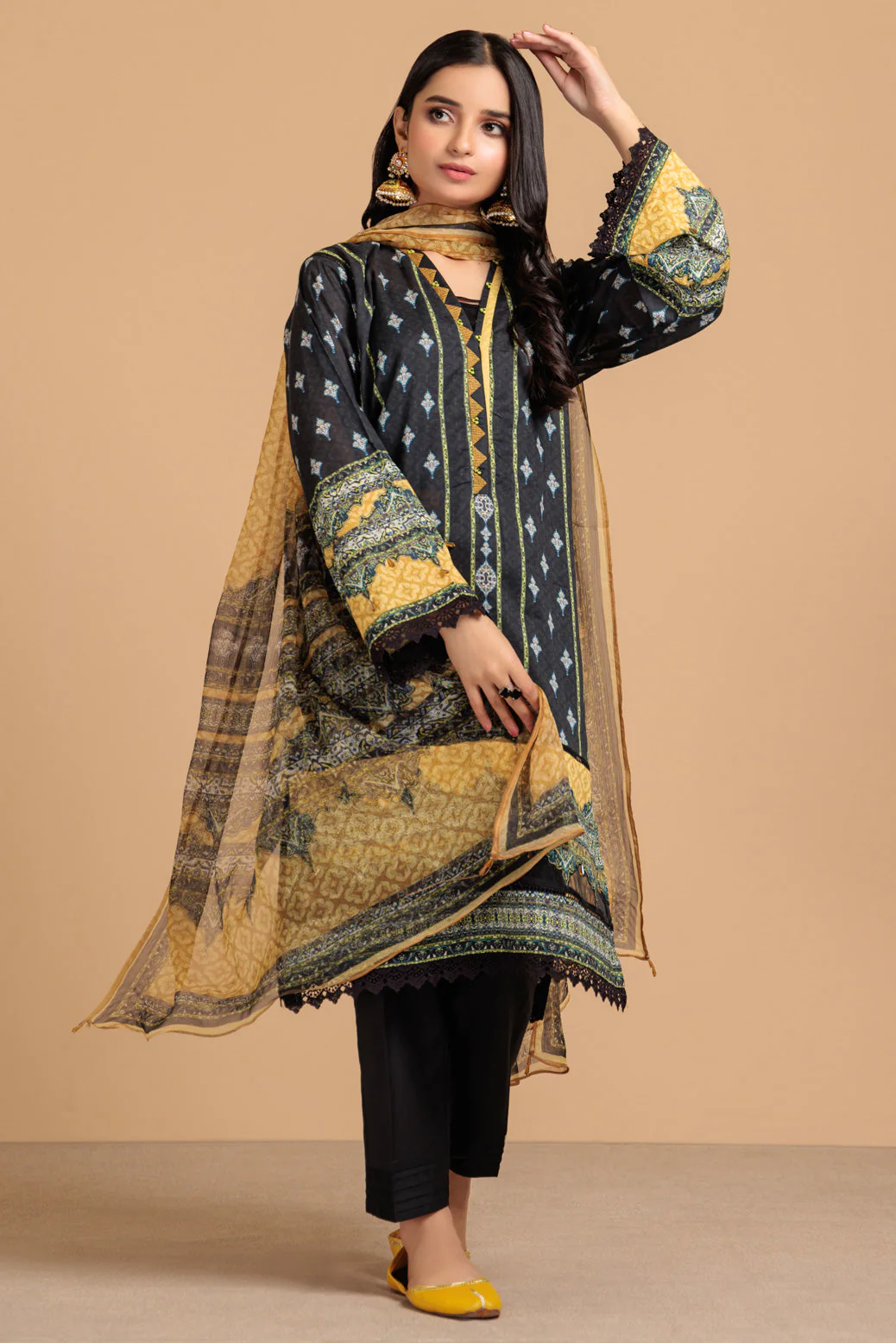 YELLOW-LAWN-3 PIECE (SAS233P48) - Image 3