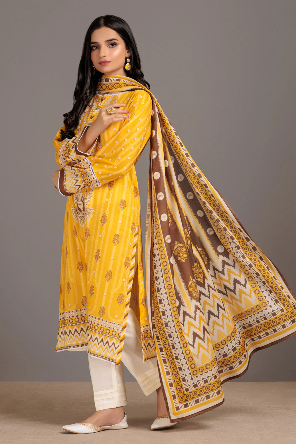 YELLOW-LAWN-3 PIECE (SAS233P59) - Image 3