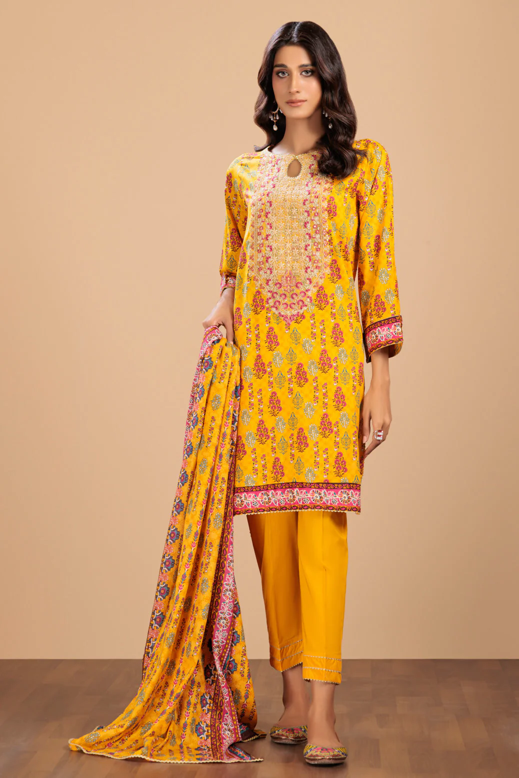 YELLOW-LAWN-3 PIECE (SSS233P63) - Image 2
