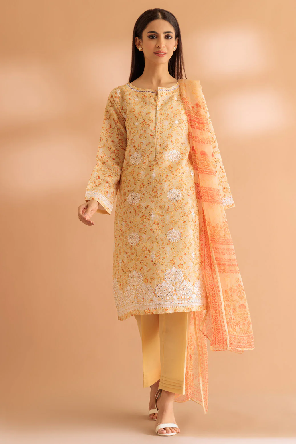 YELLOW-SHIMMERY-3 PIECE (SS2243P13) - Image 3